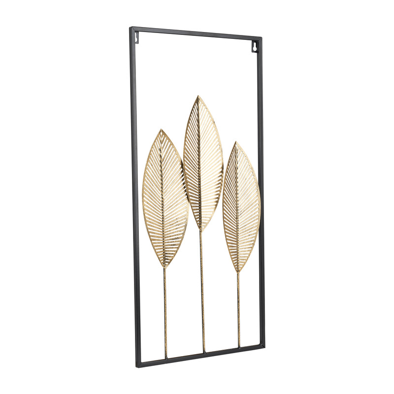 Wanddecoratie bladeren - 28x58 cm 