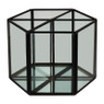 Opbergbakje glas - zeshoek - ⌀16x10 cm 