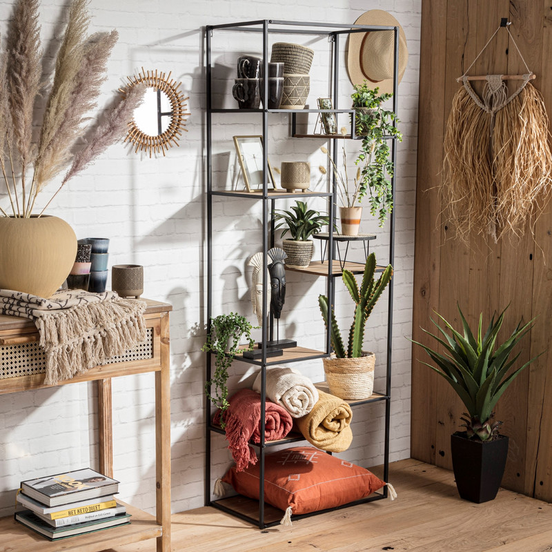 Staande deco nomad - zwart - 10,3x4x39,8 cm