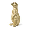 Gouden meerkat - goudkleurig - 10x9x23 cm