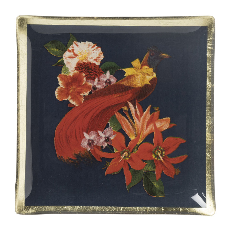 Schaaltje dieren met bloemen - multikleur - ø10x1.5 cm