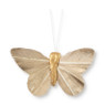 Vlinder in stolp - goudkleurig - ø17x24.5 cm