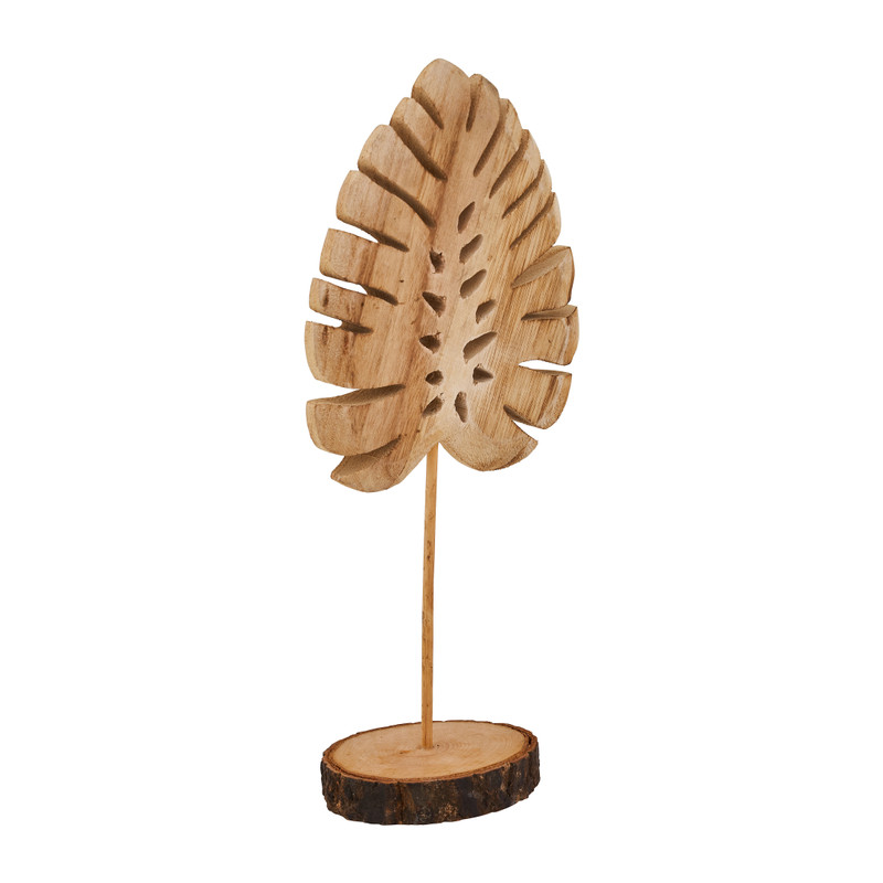 Staande decoratie blad - diverse varianten - 14x8x31 cm