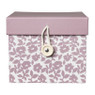Decobox met print klein - paars - 12x12x10 cm