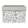 Decobox met print middel - groen - 16x16x11 cm