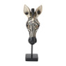 Dierenkop zebra op voet - 40 cm
