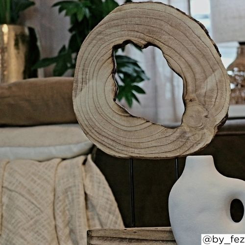 Boomstam decoratie - 28x28x45 cm