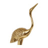 Kraanvogel beeld staand - goud - 11,8x7,8x33,8 cm