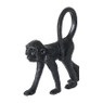 Beeldje aap - zwart - 10x4x11,5 cm