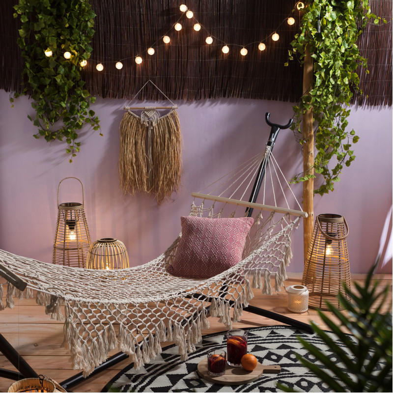 Wandhanger raffia - 36x67 cm