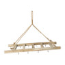 Hangende ladder met haakjes- natural - 60x25x3 cm 