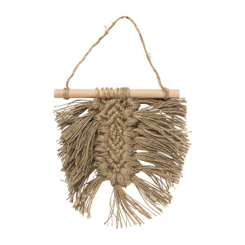 Wandhanger raffia - 20x21 cm 