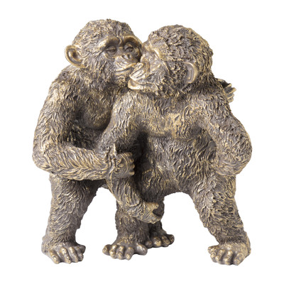 Knuffelende apen - - 18x14x21 cm | Xenos