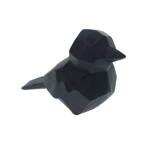 Vogel - zwart - 19x9x11.5 cm
