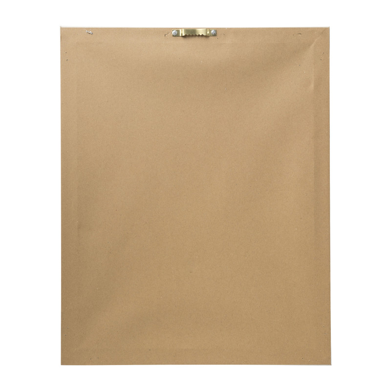 Schilderij vaas - koraal/bruin - 50x40x3.5 cm