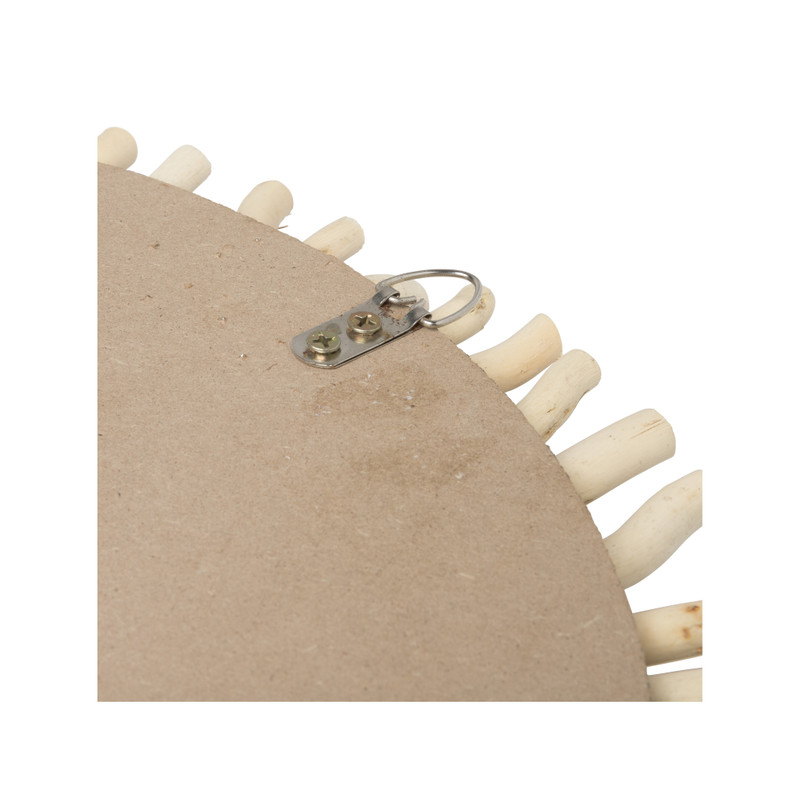 Wand deco hout - ø45x7 cm