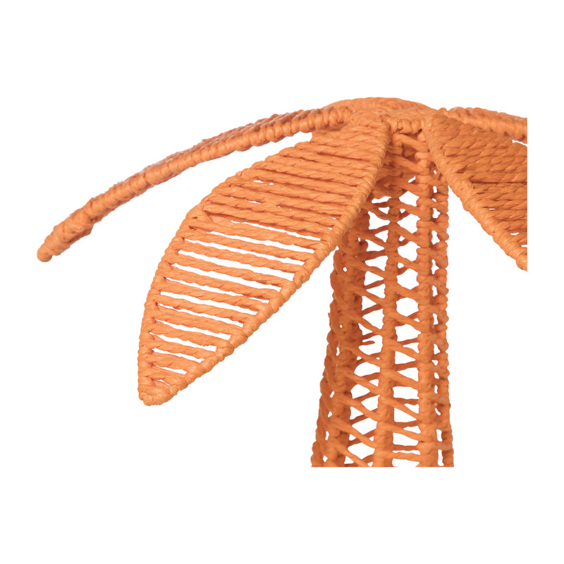 Decoratie palmboom - oranje - 34x34x30 cm