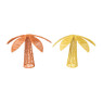 Decoratie palmboom - geel - 34x34x30 cm