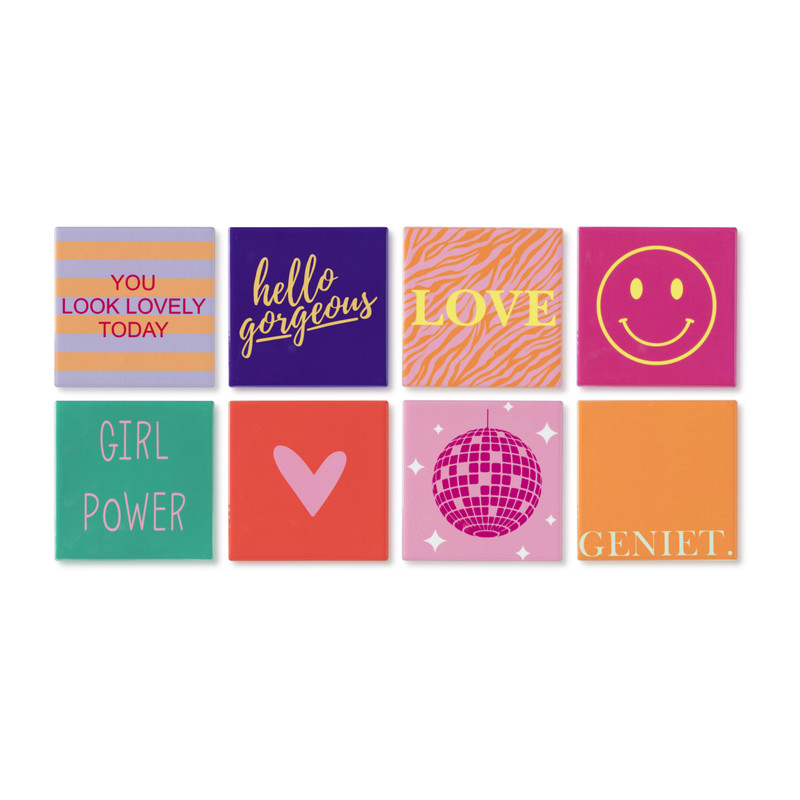 Siertegel Hello Gorgeous - 10x10x0.5 cm