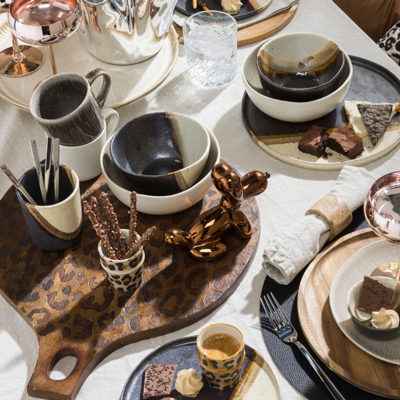 Ballon beeldje hond - bruin - 15.5x12x7 cm