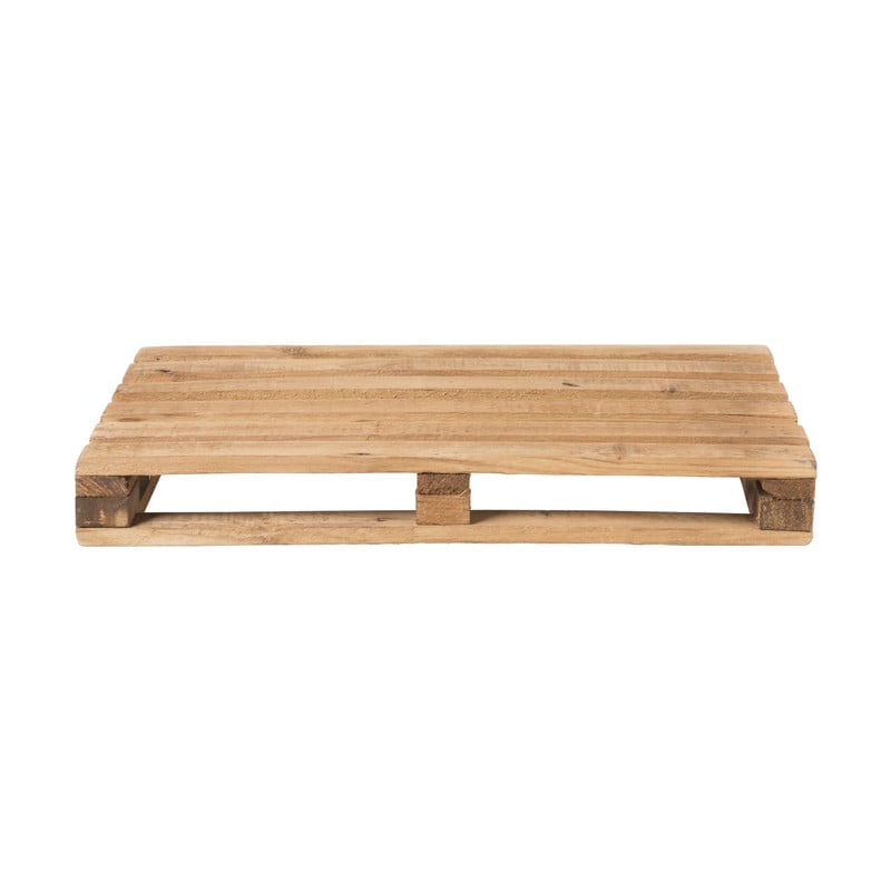 Kaarsplateau pallethout - 42x27.5 cm