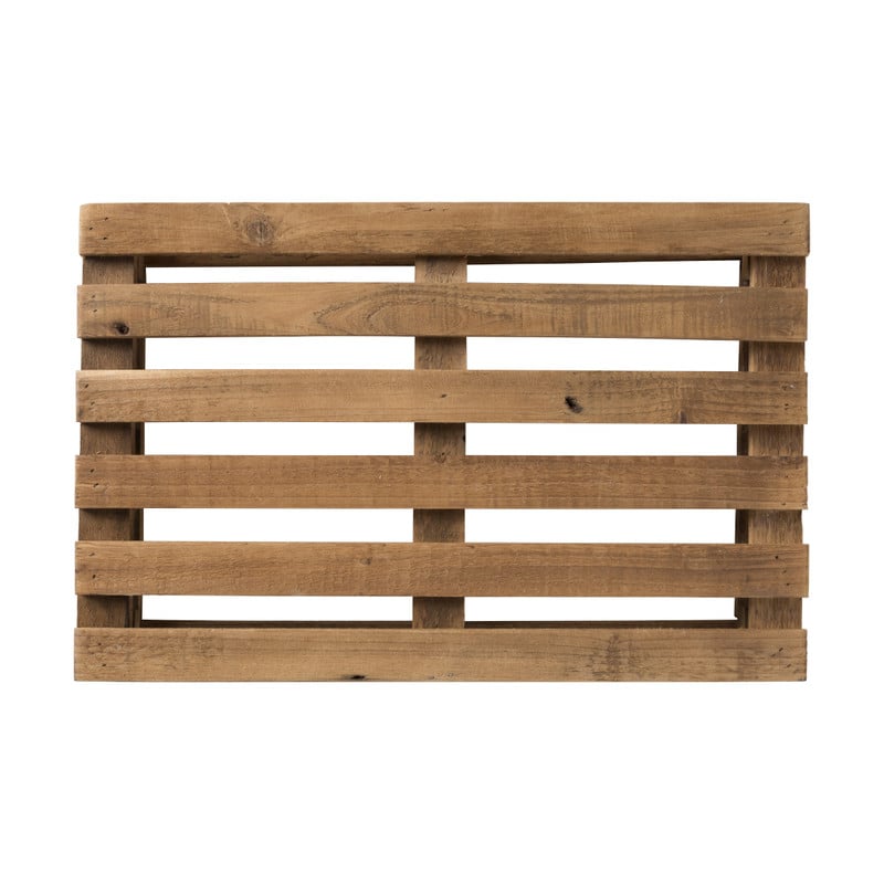 Kaarsplateau pallethout - 42x27.5 cm