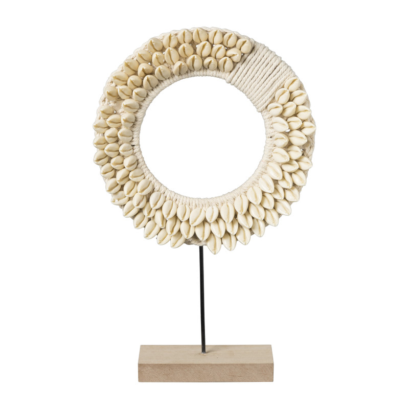 Staande decoratie met schelpen - 35x16.5x41.5 cm