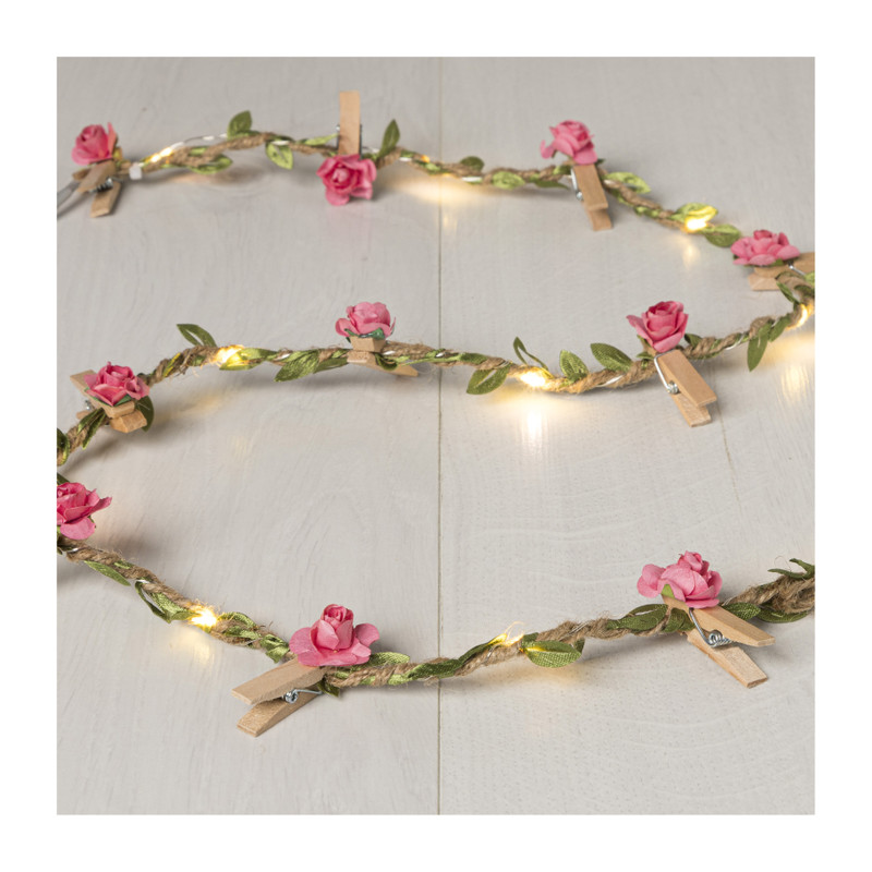 Led slinger touw met bloemen - diverse varianten - 120 cm