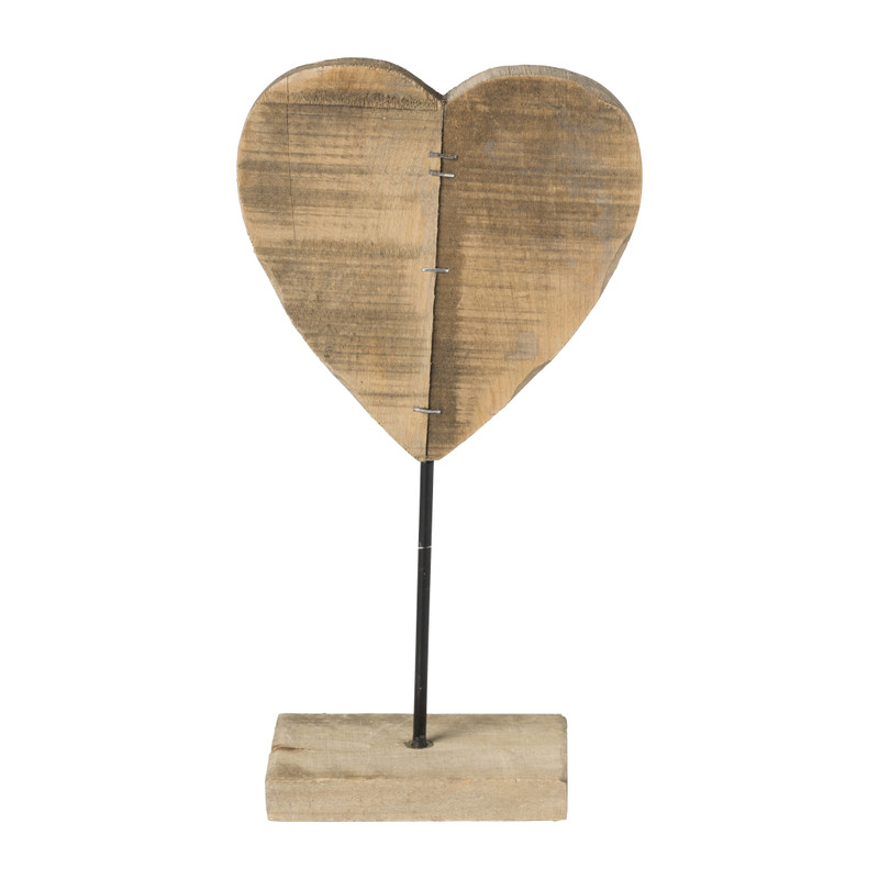 pin Zeestraat Doornen Staande decoratie hart - hout - 15x28 cm | Xenos