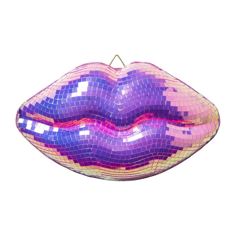 Disco lippen - roze - 12.5x22.5x4 cm