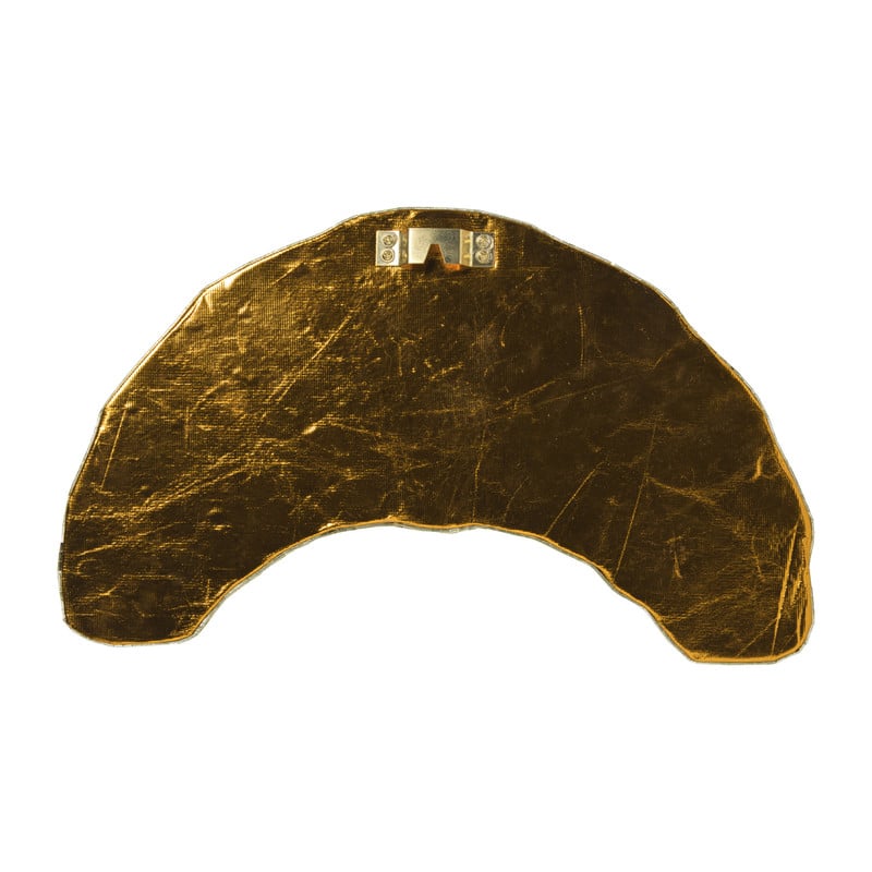 Disco croissant XL voor wand - goudkleurig - 21x41x10 cm