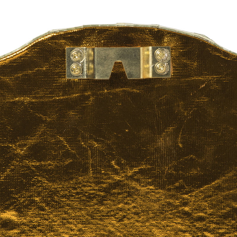 Disco croissant XL voor wand - goudkleurig - 21x41x10 cm