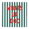 Siertegel what's up dog - multikleur - 10x10x0.5 cm