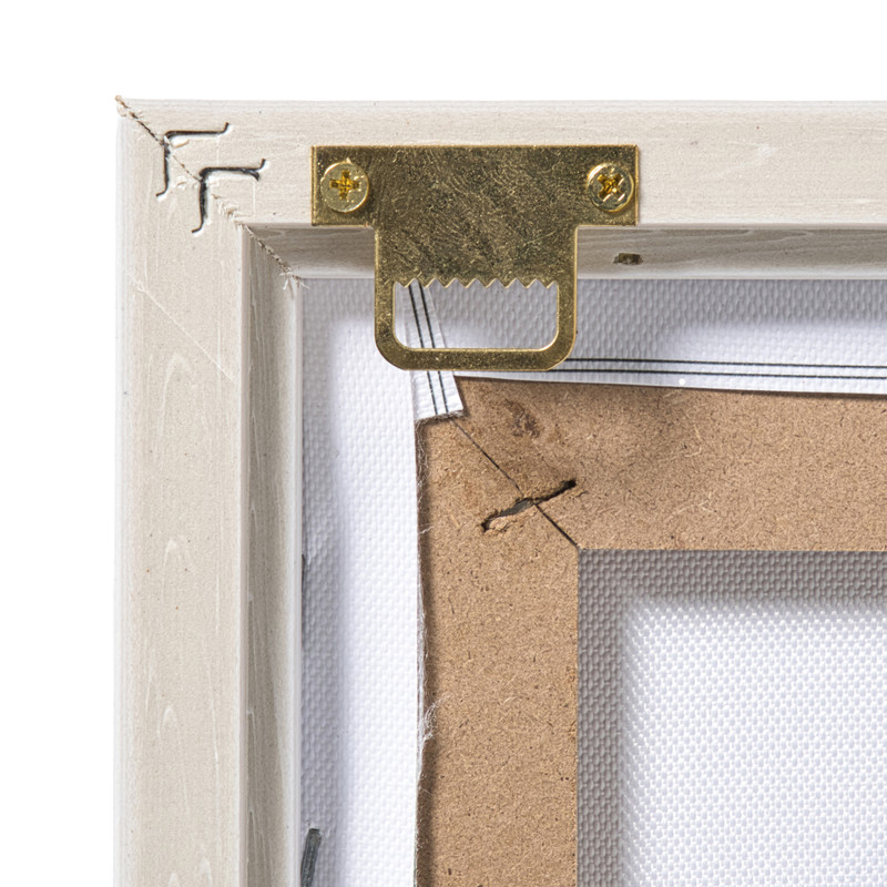 Poster met lijst vrouw met bril - multikleur - 50x70 cm