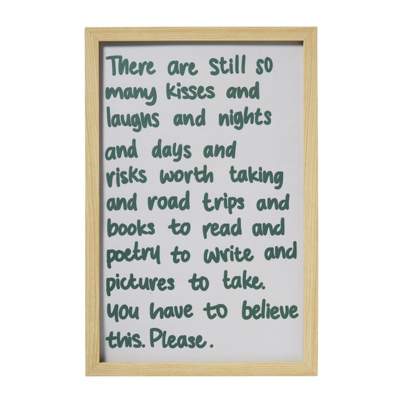 Poster tekst - multikleur - 20x30 cm