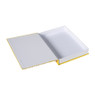 Opbergboek colors - geel - 3.8x18x25 cm