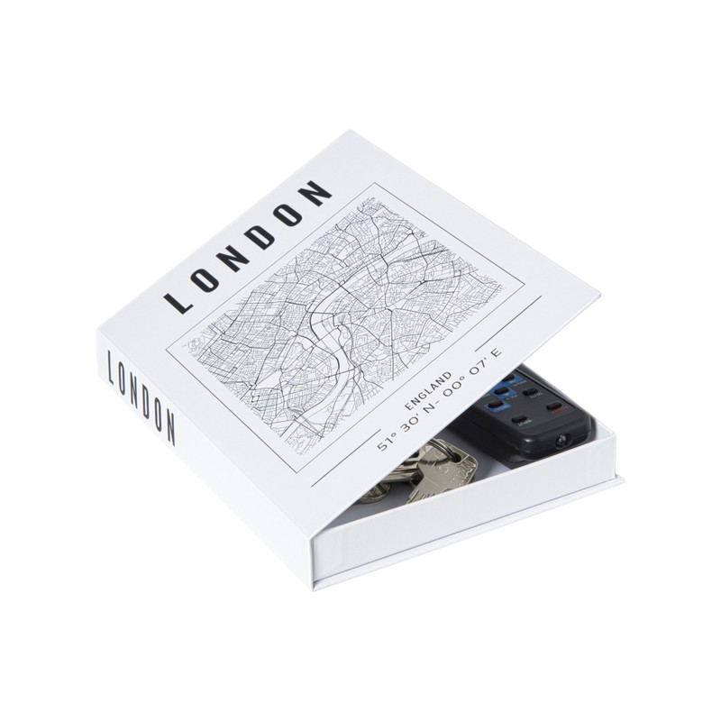 Opbergboek cities London - wit - 2.7x16.5x22 cm