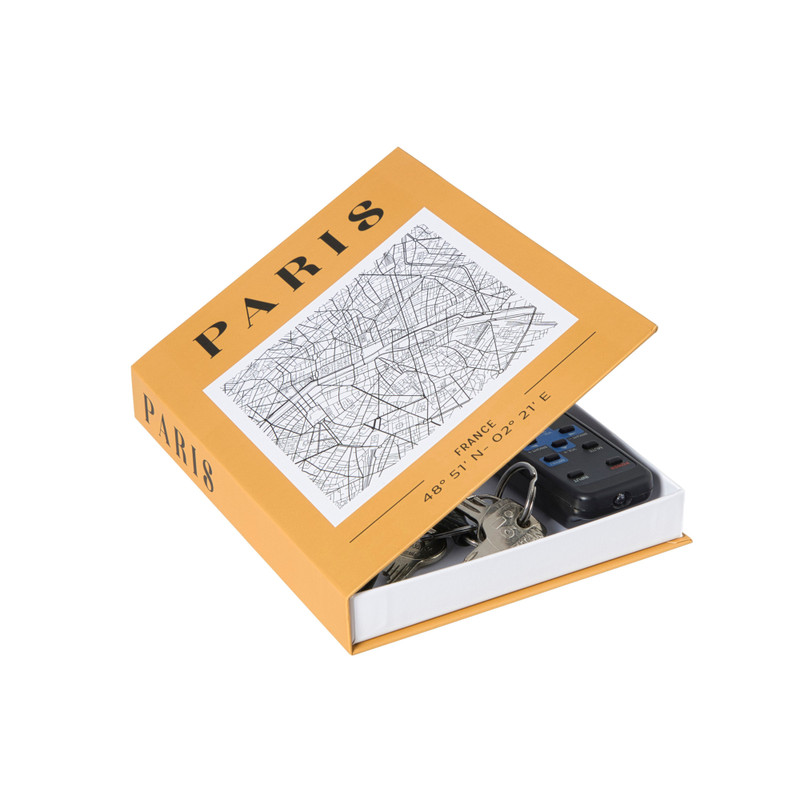 Opbergboek cities Paris - geel - 2.7x16.5x22 cm