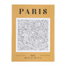 Opbergboek cities Paris - geel - 2.7x16.5x22 cm