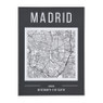 Opbergboek cities Madrid - grijs - 2.7x16.5x22 cm