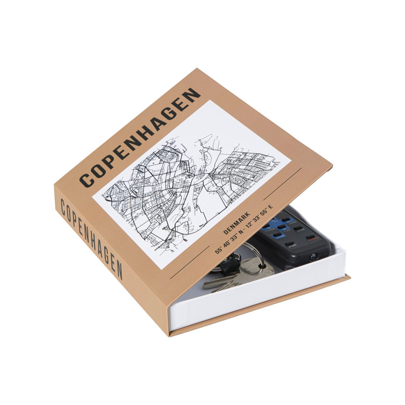 Opbergboek cities Copenhagen - bruin - 2.7x16.5x22 cm