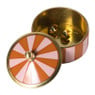 Opbergdoosje circus middel - oranje/roze  - ø7x4 cm 