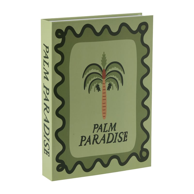 Opbergboek - groen - 3.8x18x25 cm