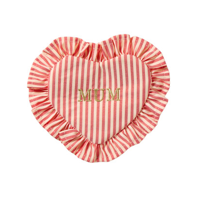 Tasje hart mom - roze - 17x16x0.5 cm