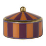 Opbergdoosje middel - paars/oranje - ø7x4 cm
