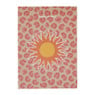 Opbergboek zon - roze/beige - 3.7x25x18 cm