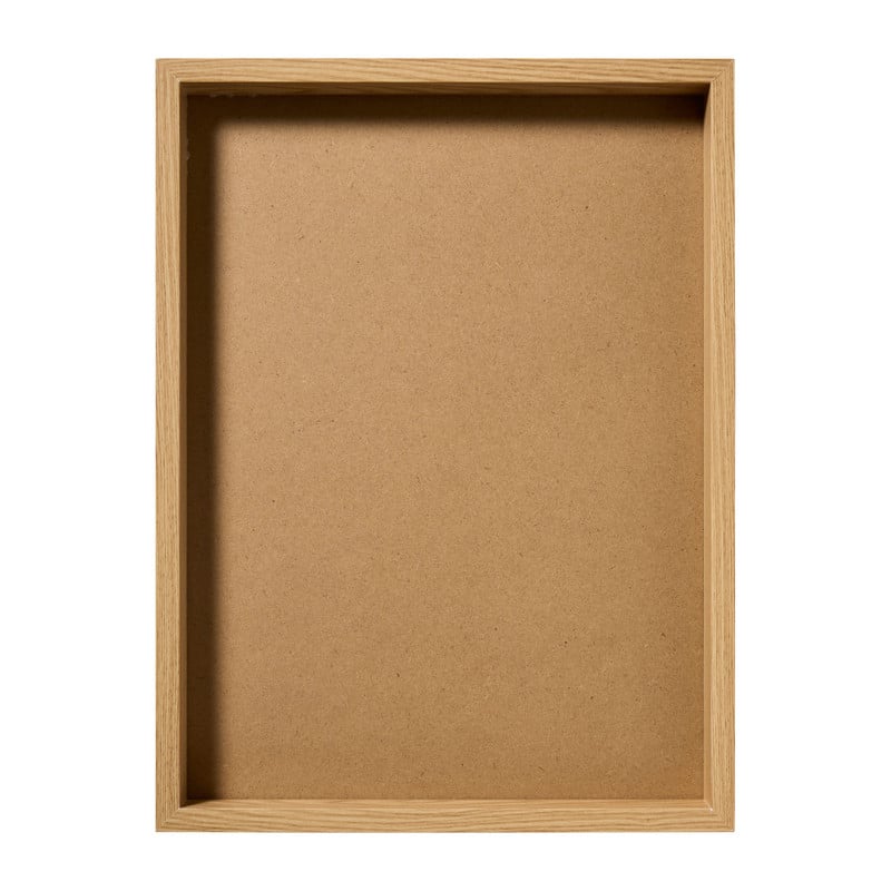 Poster met houten lijst palmboom - multikleur - 30x40 cm