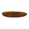 Decoratieschaal van resin - bruin - 40x22x4 cm 