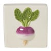 Tegel radijs - wit/multikleur - 10x10x3.5 cm 