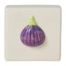 Tegel vijg - wit/paars - 10x10x3.5 cm 